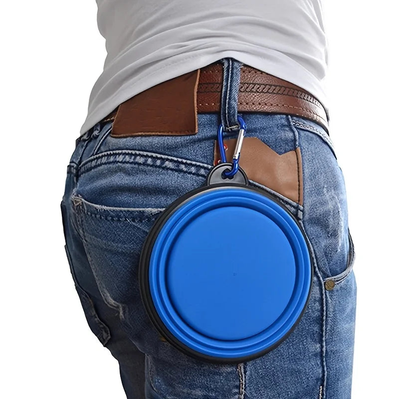 PetCurdle™ Travel Pet Bowl – Foldable & Leak-Proof for Dogs & Cats