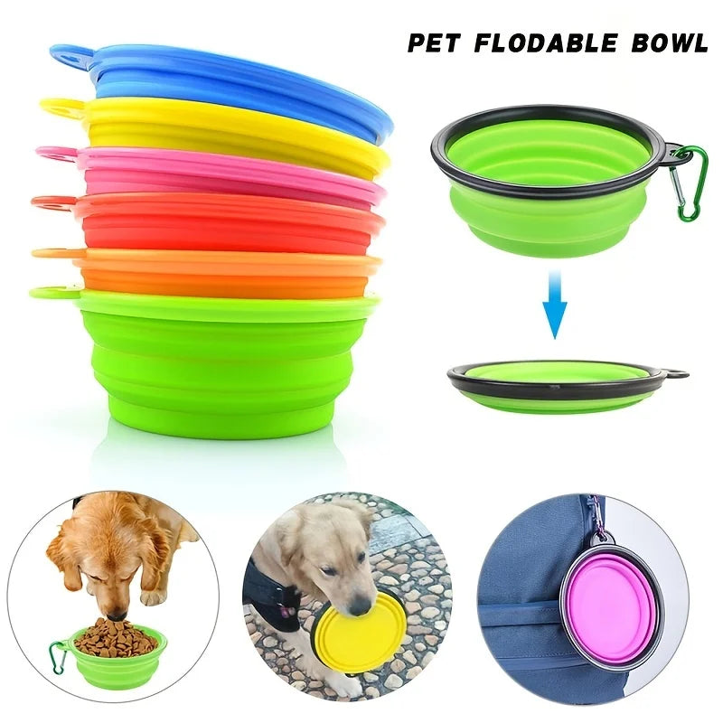 PetCurdle™ Travel Pet Bowl – Foldable & Leak-Proof for Dogs & Cats
