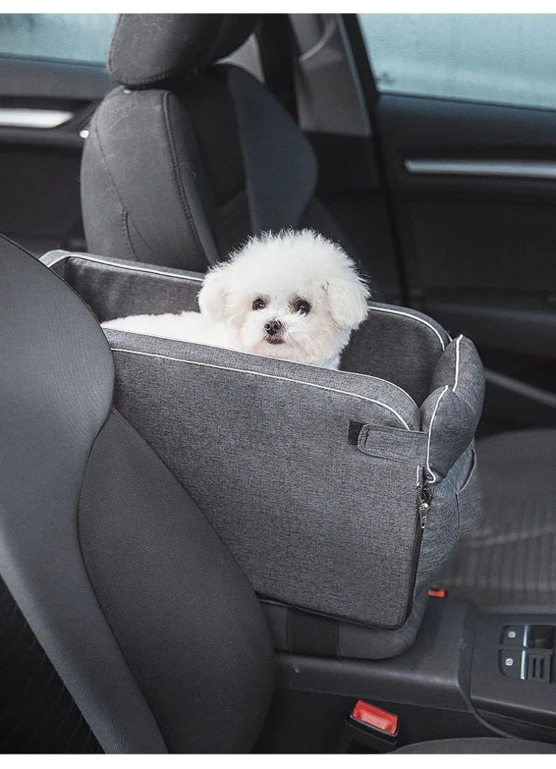 Comfortable Dog Car Seat – Front Seat Travel Carrier for Small & Medium Pets