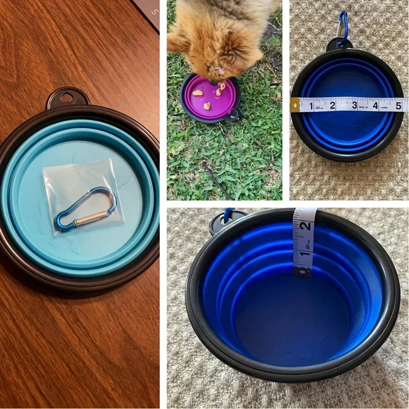 PetCurdle™ Travel Pet Bowl – Foldable & Leak-Proof for Dogs & Cats