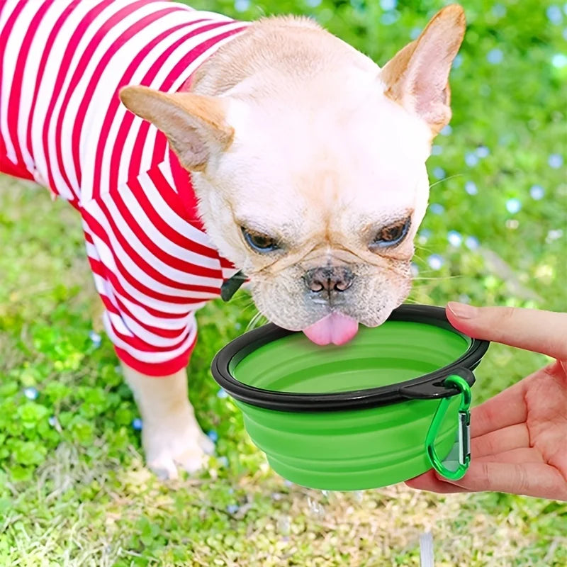 PetCurdle™ Travel Pet Bowl – Foldable & Leak-Proof for Dogs & Cats