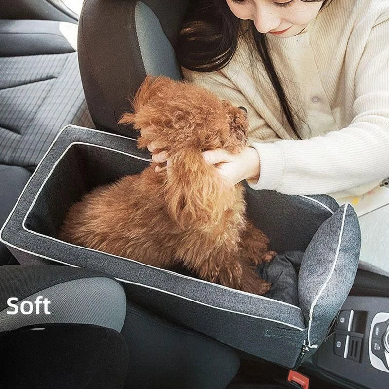 Comfortable Dog Car Seat – Front Seat Travel Carrier for Small & Medium Pets