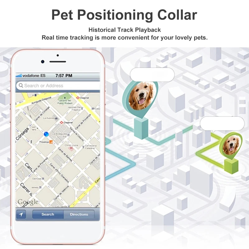 Waterproof GPS Tracker Pet Collar – Keep Your Pets Safe Anywhere, Anytime!