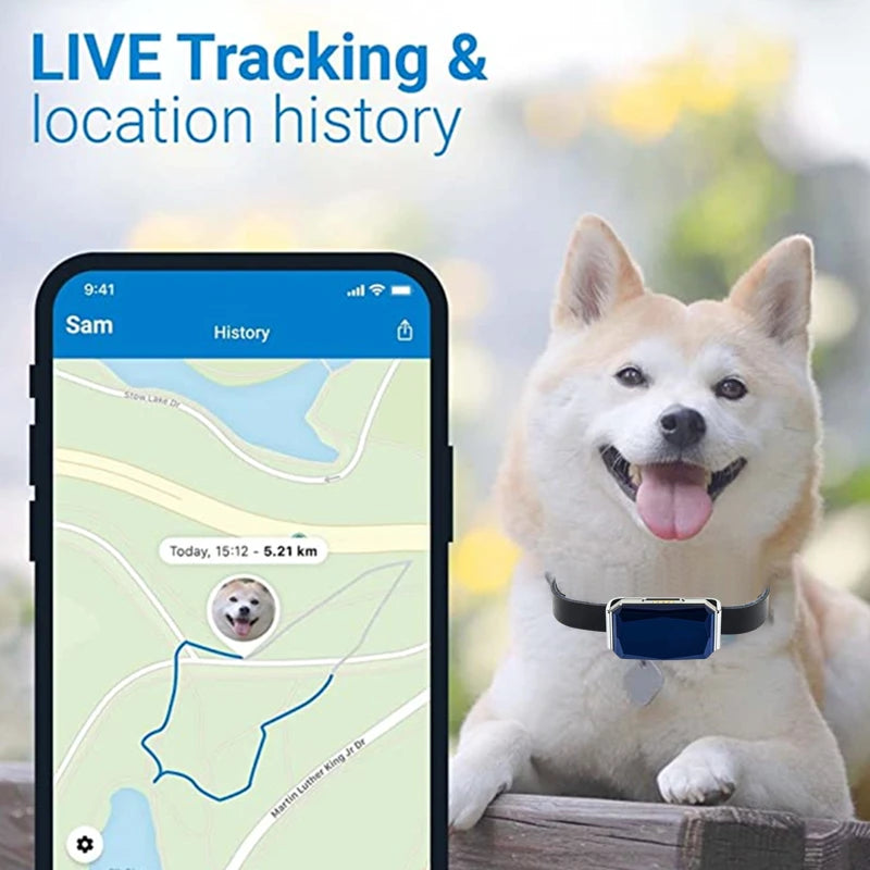 Waterproof GPS Tracker Pet Collar – Keep Your Pets Safe Anywhere, Anytime!