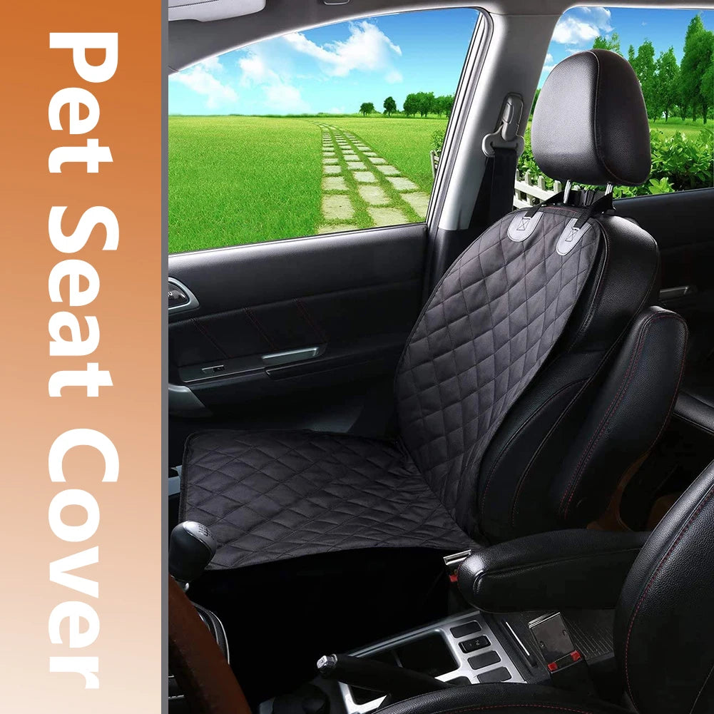 Waterproof Car Seat Cover for Pets – Back/Front Seat Protector Mat for Dogs & Cats | Scratch-Resistant, Easy-Clean Travel Cushion
