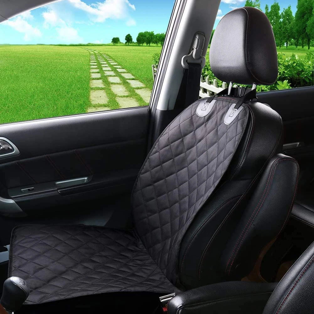 Waterproof Car Seat Cover for Pets – Back/Front Seat Protector Mat for Dogs & Cats | Scratch-Resistant, Easy-Clean Travel Cushion