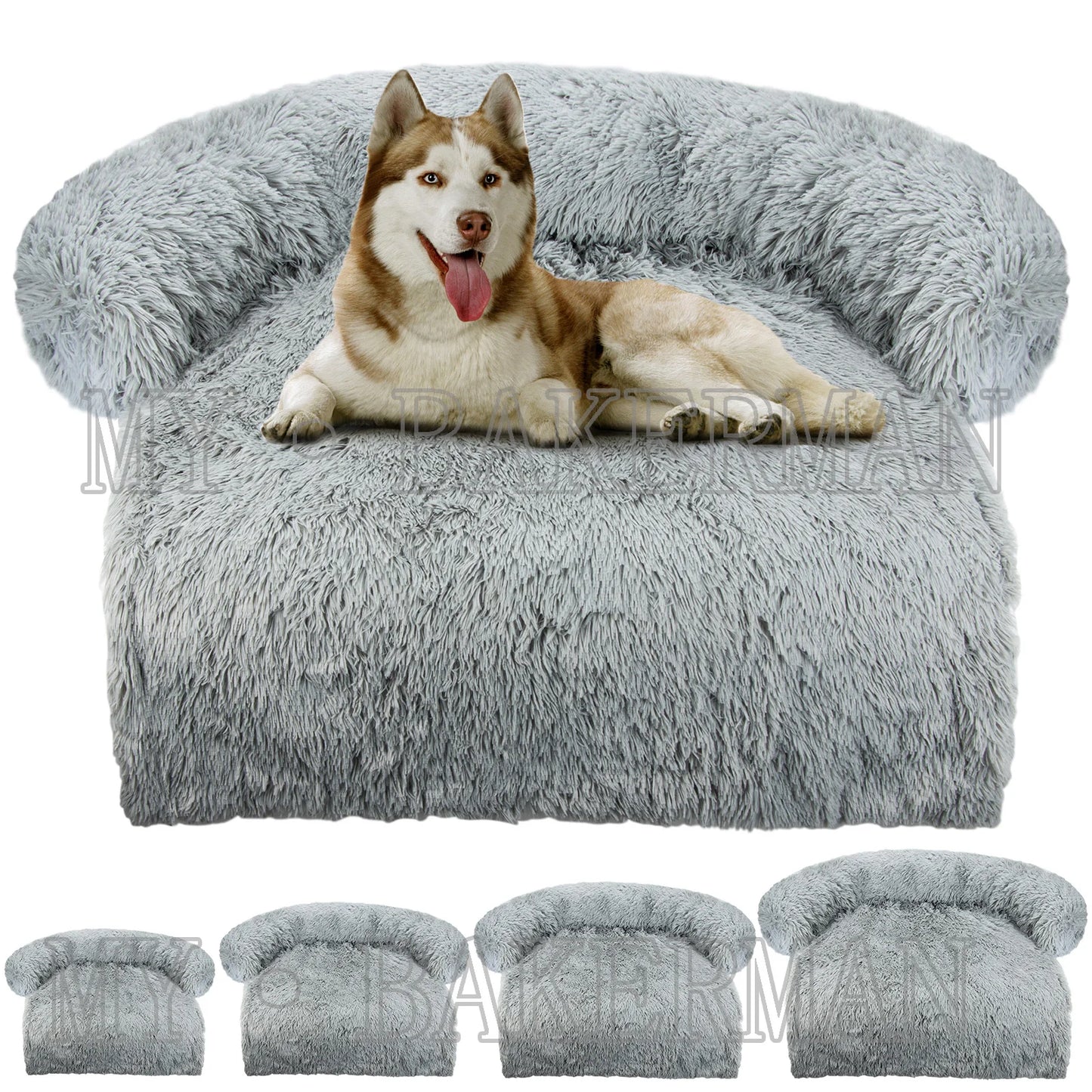 Washable Soft Pet Dog Sofa Bed – Warm Nest Furniture Protector Mat for Large Dogs & Cats