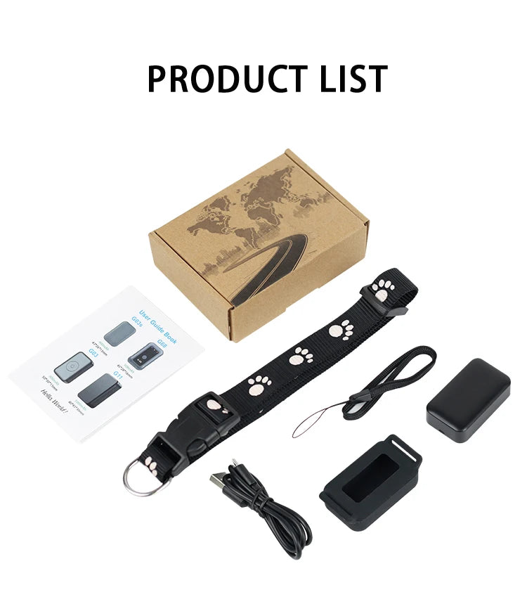 Waterproof GPS Tracker Pet Collar – Keep Your Pets Safe Anywhere, Anytime!