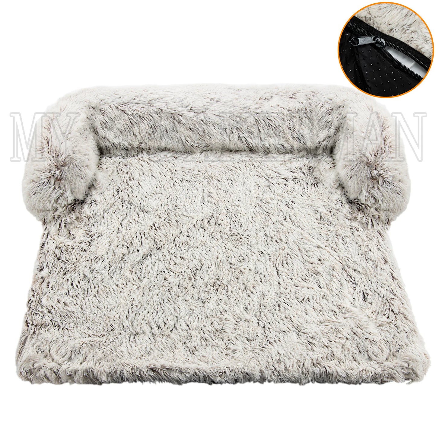 Washable Soft Pet Dog Sofa Bed – Warm Nest Furniture Protector Mat for Large Dogs & Cats