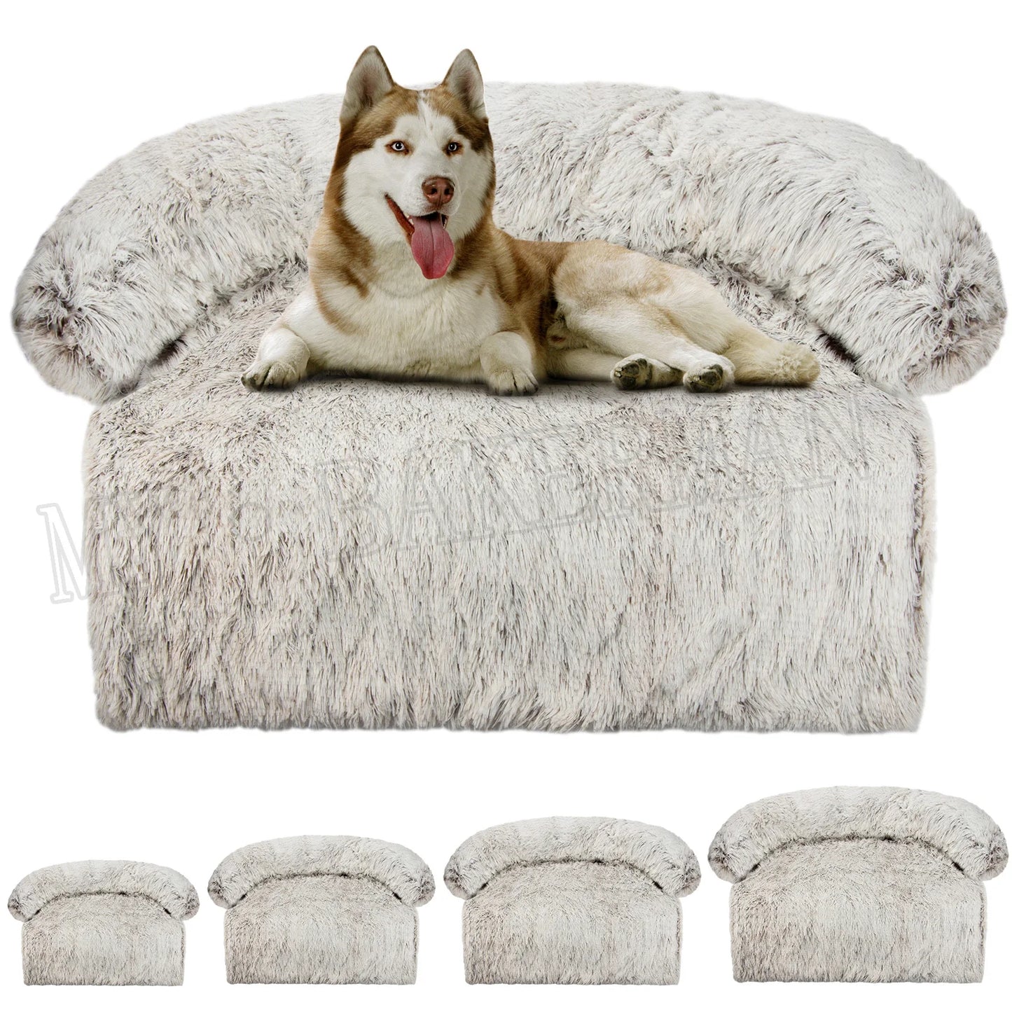 Washable Soft Pet Dog Sofa Bed – Warm Nest Furniture Protector Mat for Large Dogs & Cats