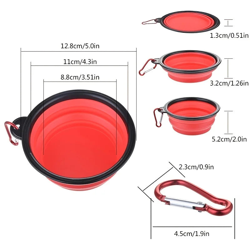 PetCurdle™ Travel Pet Bowl – Foldable & Leak-Proof for Dogs & Cats
