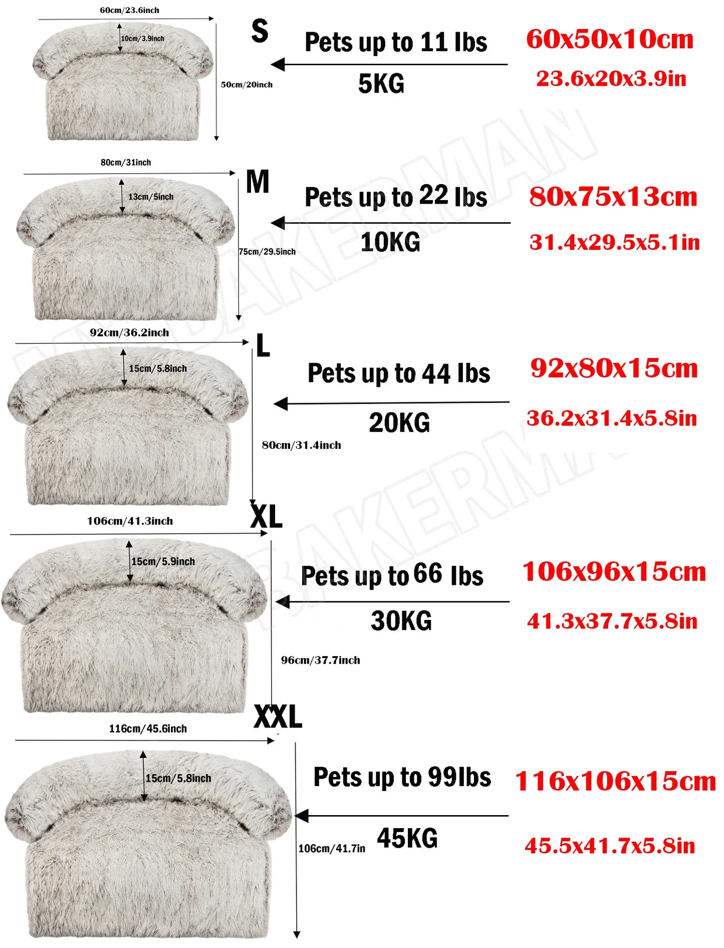 Washable Soft Pet Dog Sofa Bed – Warm Nest Furniture Protector Mat for Large Dogs & Cats