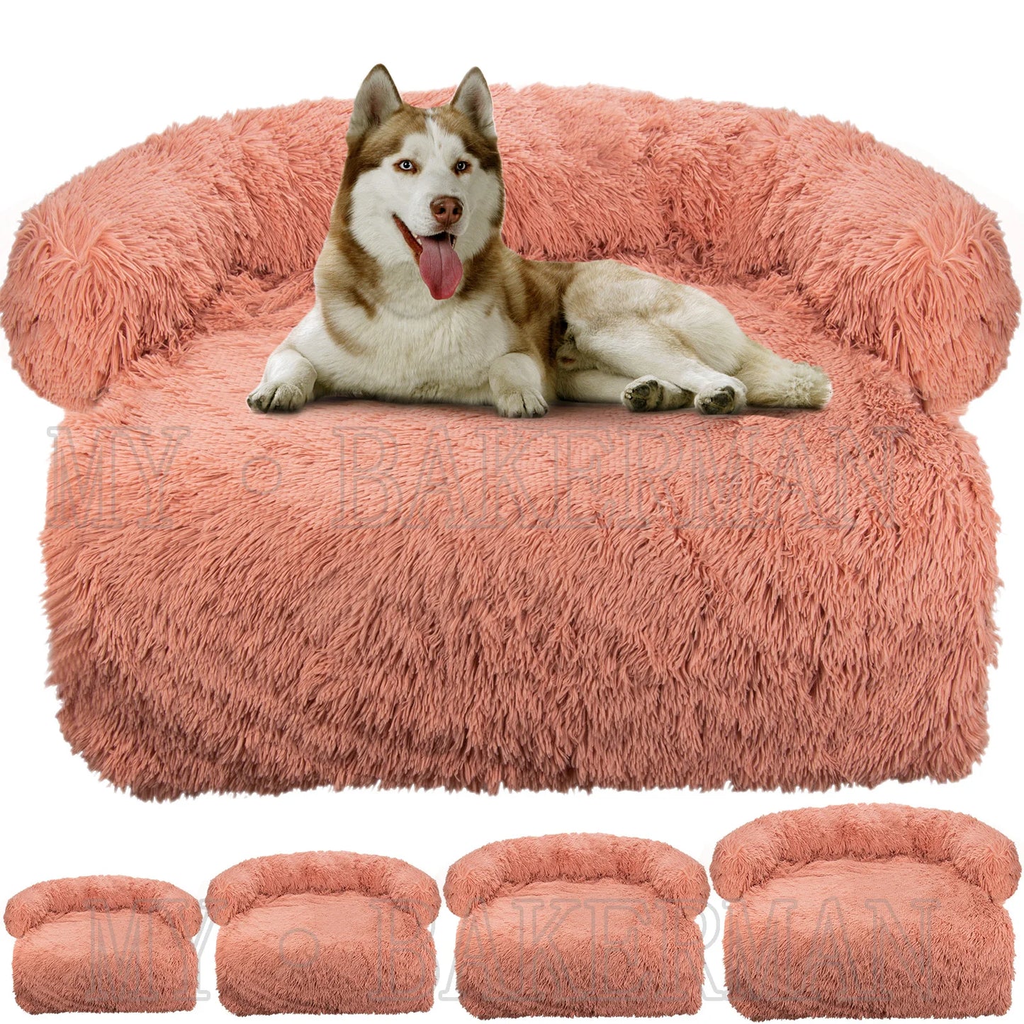 Washable Soft Pet Dog Sofa Bed – Warm Nest Furniture Protector Mat for Large Dogs & Cats