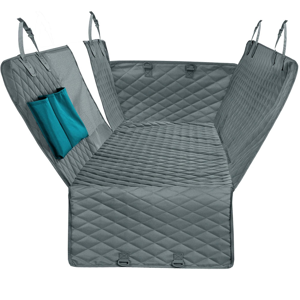 PETRAVEL Waterproof Dog Car Seat Cover – Hammock Style, Non-Slip Back Seat Protector for Medium & Large Dogs, Scratch-Resistant & Easy to Clean