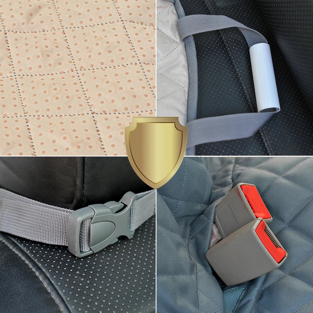 PETRAVEL Waterproof Dog Car Seat Cover – Hammock Style, Non-Slip Back Seat Protector for Medium & Large Dogs, Scratch-Resistant & Easy to Clean