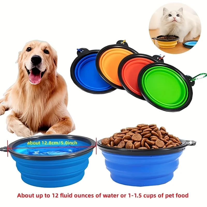 PetCurdle™ Travel Pet Bowl – Foldable & Leak-Proof for Dogs & Cats