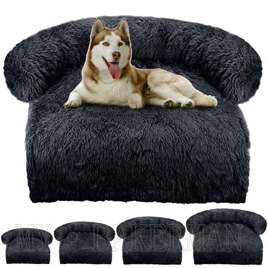 Washable Soft Pet Dog Sofa Bed – Warm Nest Furniture Protector Mat for Large Dogs & Cats