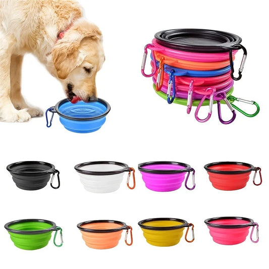 PetCurdle™ Travel Pet Bowl – Foldable & Leak-Proof for Dogs & Cats